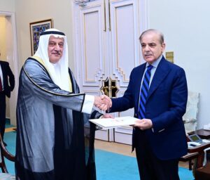 Ambassador of Kuwait to Pakistan Amb. Nassar Abdulrahman Jasser Al-Mutairi calls on Prime Minister Muhammad Shehbaz Sharif