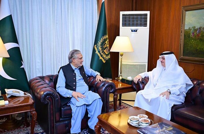 Ambassador of the Kingdom of Saudi Arabia, Nawaf al Maliki called on Deputy Prime Minister and Foreign Minister Senator Mohammad Ishaq Dar at the Ministry of Foreign Affairs