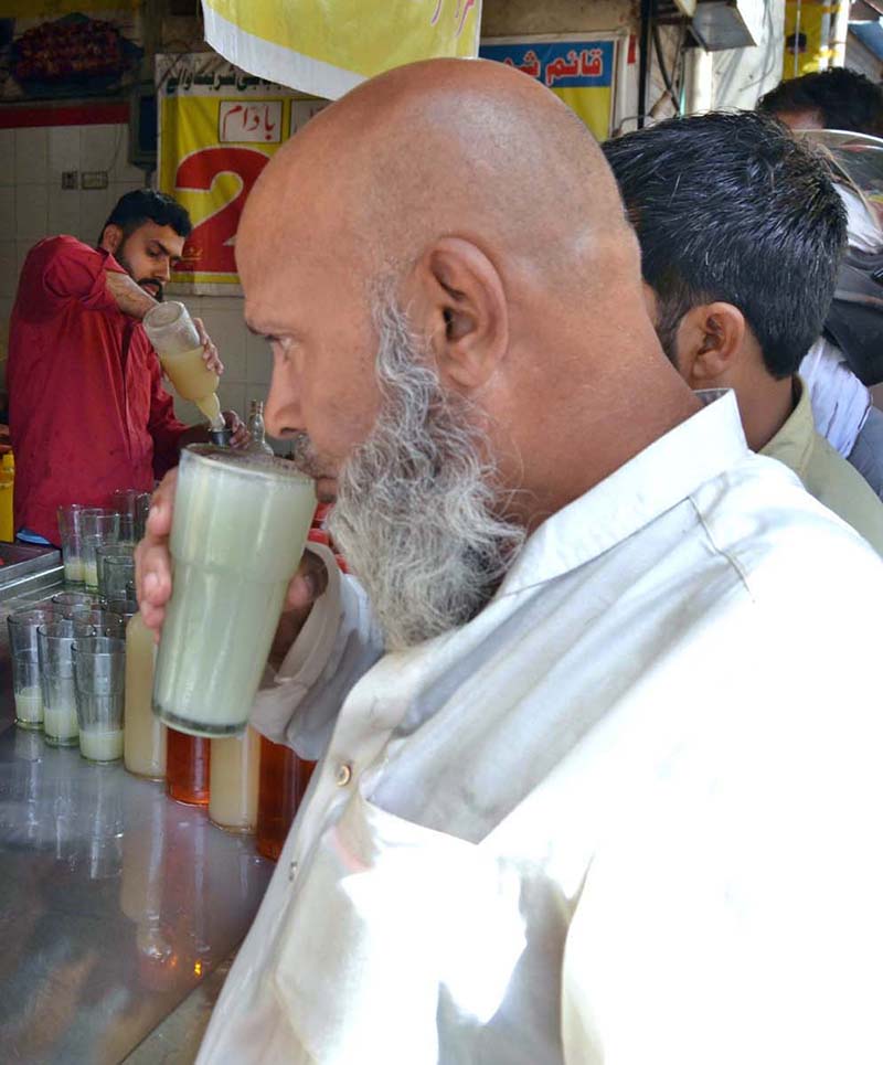 People are busy drinking syrup to quench their thirst and get relief ...