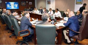 Deputy Chairman Planning Commission, Dr. Mohammed Jehanzeb Khan chaired a meeting with stakeholders to address cross-cutting issues faced by Karachi Port held at Ministry of Maritime Affairs.