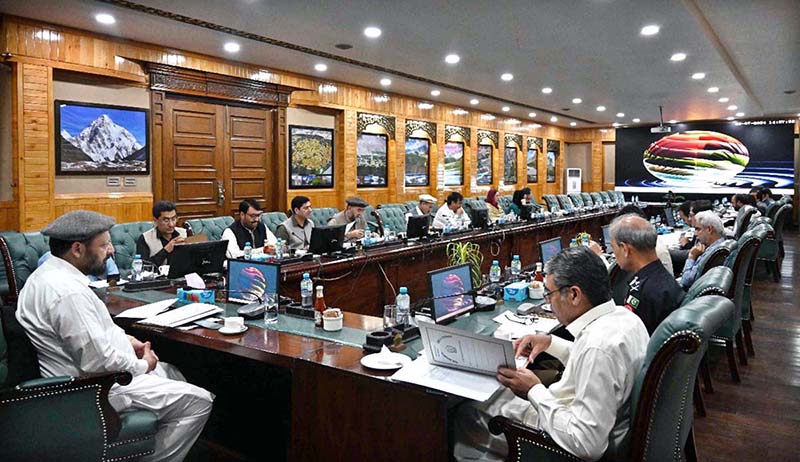 Chief Minister Gilgit-Baltistan Haji Gulbar Khan Presiding Over The ...