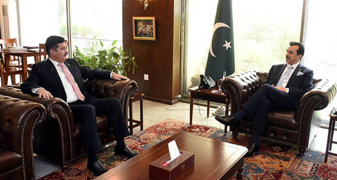 Chairman Senate, Syed Yousuf Raza Gilani in a meeting with Faisal Karim ...