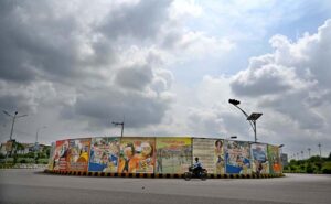 To observe “Youm-e-Istehsal”, banners and panaflexs displayed in front of Parliament House against Indian Government’s decision of revocation of the special status of disputed territory of Indian Illegally Occupied Jammu & Kashmir (IIOJK)