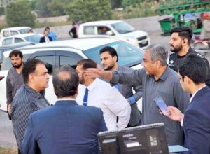 nterior Minister Mohsin Naqvi overseeing the preparation of SCO Summit in Islamabad City.