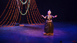 Renown Classical dancer Sheema Kermani performs *The Sound of Tinkeling Bells*during the World Culture Festival at Arts Council of Pakistan.