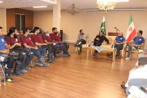 Pak Amb. Tipu welcomes Cross Route Motorcycle Club rally members