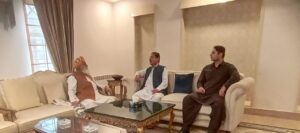 JUI-F chief visits Nasar House to offer condolences