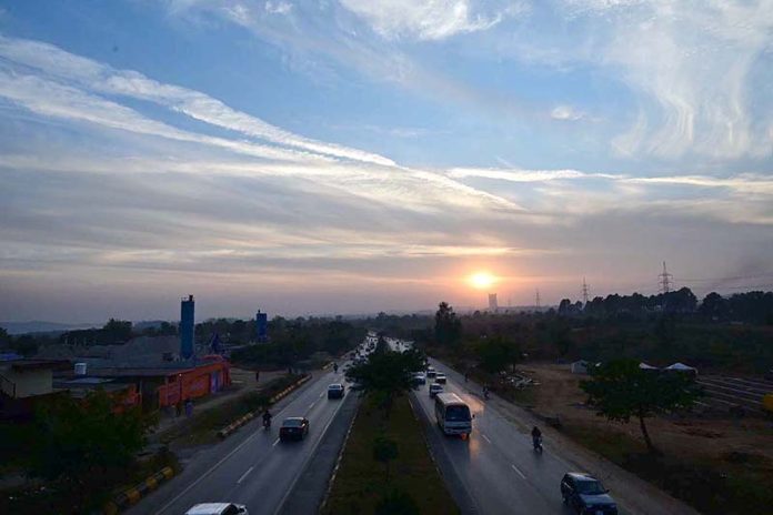 An eye-catching view of Sunset in the federal capital