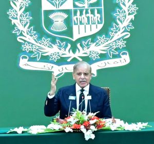 Prime Minister Muhammad Shehbaz Sharif interacts with the participants of the 26th National Security Workshop