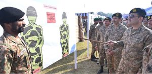 General Syed Asim Munir, NI (M), Chief of Army Staff (COAS) visits the Army Marksmanship Unit at the Closing Ceremony of 44th Pakistan Army Rifle Association (PARA) Central Meet