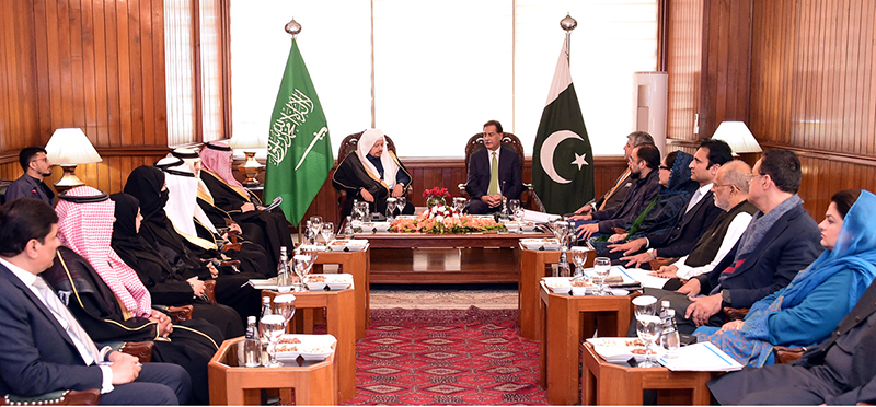 Speaker National Assembly Sardar Ayaz Sadiq in a meeting with Saudi ...