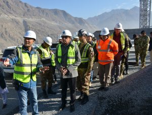 Chairman WAPDA reviews construction activities on Diamer Basha Dam’s 14 key sites