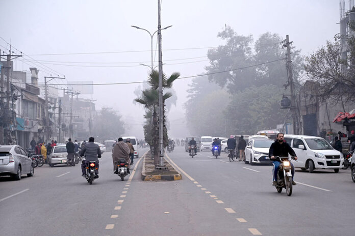 Fog engulf the whole city during morning time