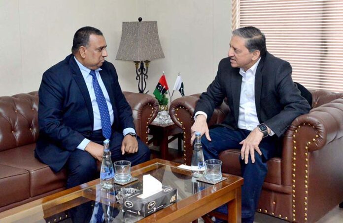 Chief Whip, Senator Saleem Mandviwalla in a meeting with High Commissioner of Bangladesh MD. Iqbal Hussain Khan