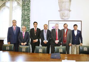 Chief Whips in National Assembly of Pakistan meeting with Jarvis Matiya, Deputy Secretary General of Commonwealth Parliamentary Association.