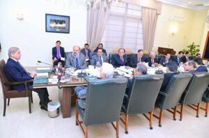 Prime Minister Muhammad Shehbaz Sharif chairs a meeting of the Economic Advisory Council.