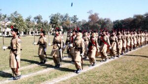 Students participates in the parade ceremony on the 71st Founder’s Day at the Sadiq Public School