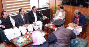 President of Malaysia Consultative Council of Islamic Organization (MAPIM) Haji Mohd Azmi Abd Hamid called on Chairman Parliamentary Committee on Kashmir Rana Muhammad Qasim Noon at Parliament House