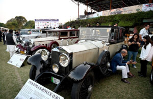 People visiting the Vintage Car Show in celebration of the Horse and Cattle Show 2025 organized the Vintage Classic Car Club of Pakistan, in collaboration with PHA at the Polo Ground.