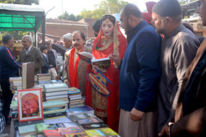 Member of Balochistan Assembly Farah Azim Shah is visiting the cultural festival at Lahore Press Club.