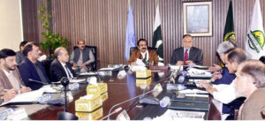 Federal Ministers for Planning, Ahsan Iqbal and Minister for Inter-Provincial Coordination (IPC), Rana Sanaullah jointly chair a meeting in Islamabad on 28th February 2025, discussing preparations for the 14th South Asian Games to be held in Pakistan in 2026.