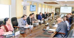 Federal Minister for Finance and Revenue, Senator Muhammad Aurangzeb, meets with a delegation of the Mutual Funds Association of Pakistan (MUFAP) to discuss mutual fund industry growth and investment promotion.