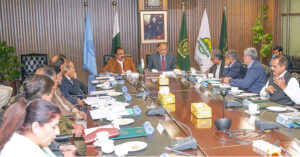 Federal Ministers for Planning, Ahsan Iqbal and Minister for Inter-Provincial Coordination (IPC), Rana Sanaullah jointly chair a meeting in Islamabad on 28th February 2025, discussing preparations for the 14th South Asian Games to be held in Pakistan in 2026.