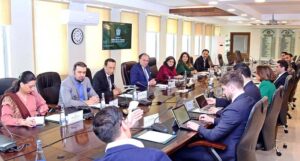 Delegation of Jefferies Investors, led by Ms. Alia Moubayed, calls on Finance Minister Senator Muhammad Aurangzeb to discuss macroeconomic trends and investment opportunities.