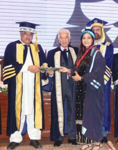 Defense Minister Khawaja Muhammad Asif addressing during the fourth convocation of Khawaja Muhammad Safdar Medical College (KMSMC).