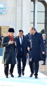 Prime Minister of Uzbekistan Abdulla Nigmatovich Aripov seeing off Prime Minister Muhammad Shehbaz Sharif upon his departure from Uzbekistan.