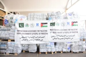 NDMA sends 100 tons of essential relief to Gaza in 14th humanitarian consignment