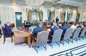 Prime Minister Muhammad Shehbaz Sharif chairs a review meeting regarding the polio eradication campaign.