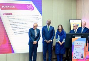 Prime Minister Muhammad Shehbaz Sharif digitally launches the ICT Gender Parity Report, at the International Women's Day ceremony.