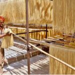 A labourer arranging and dries vermicelli (seviiyan) after preparing as the demand for traditional sehri item during the holy month of Ramazan at local factory