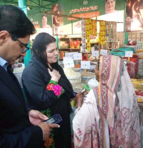 Special Advisor on Price Control and Commodities Management Punjab, Salma Butt, visits Ramzan Sahulat Bazaar.