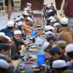 Faithful break their fast at Darwesh Masjid during Holy Fasting Month of Ramzanul Mubarak