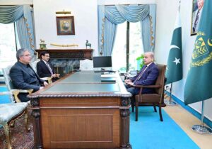 Leader of Pakistan Muslim League (N) Ikhtiar Wali calls on Prime Minister Muhammad Shehbaz Sharif.