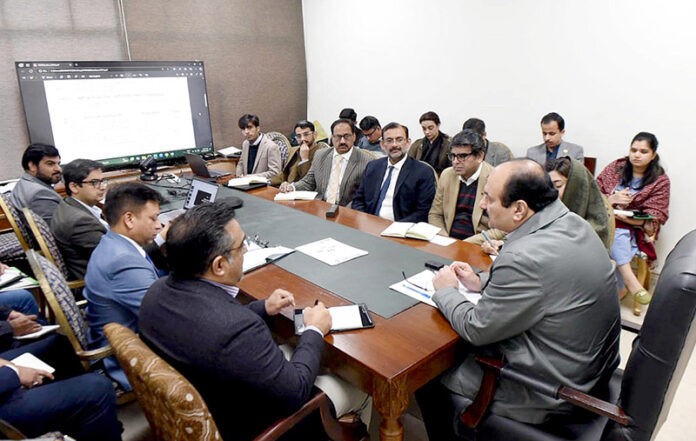 Chairman Prime Minister's Youth Programme, Rana Mashhood Ahmed Khan presiding over a meeting on National Youth Employment Plan