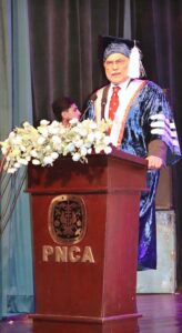 Federal Minister for Planning, Ahsan Iqbal addressing the 4th Annual Convocation Ceremony of COTHM Group of Colleges.