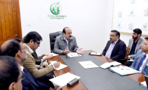 Chairman Prime Minister's Youth Programme, Rana Mashhood Ahmed Khan presiding over a meeting on National Youth Employment Plan