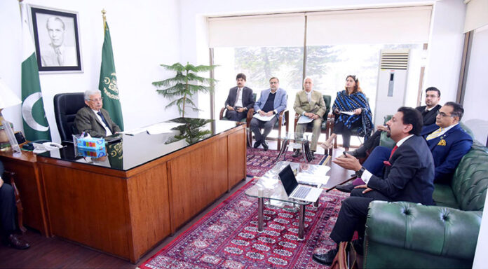 Federal Minister for National Food Security & Research, Rana Tanveer Hussain in a meeting with the delegation of Pakistan Dairy Association, discussing key challenges and reforms for the dairy sector