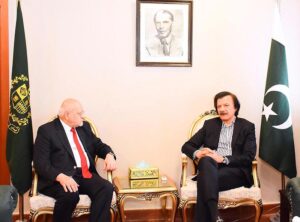 Special Assistant to the Prime Minister on Industries and Production, Haroon Akhtar Khan held a meeting with the Chairman of Engro, Hussain Dawood