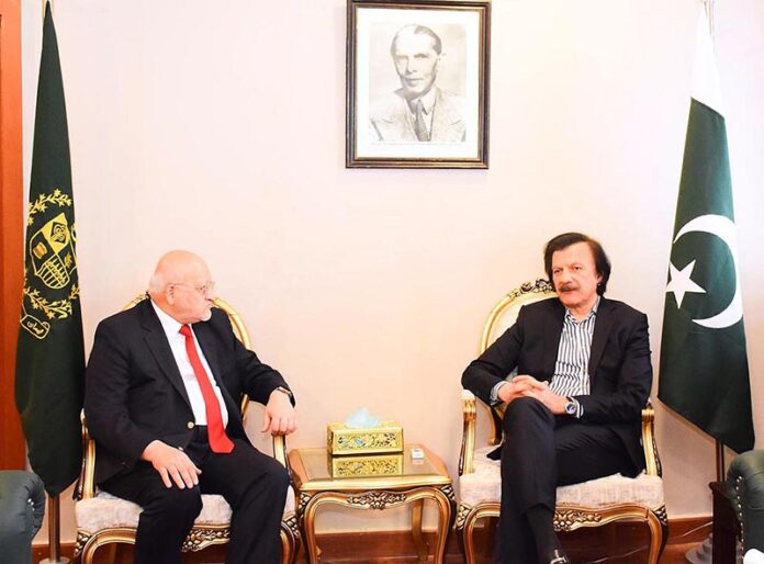 Special Assistant to the Prime Minister on Industries and Production, Haroon Akhtar Khan held a meeting with the Chairman of Engro, Hussain Dawood