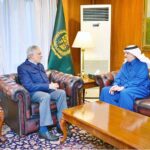 Ambassador of Saudi Arabia to Pakistan, Nawaf bin Saeed Ahmad Al-Malki called on Deputy Prime Minister and Foreign Minister, Senator Mohammad Ishaq Dar at Ministry of Foreign Affairs