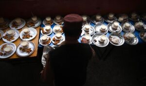 Worker prepare Iftar meals for the faithful at G-7 in the Federal Capital during the holy month of Ramadan.