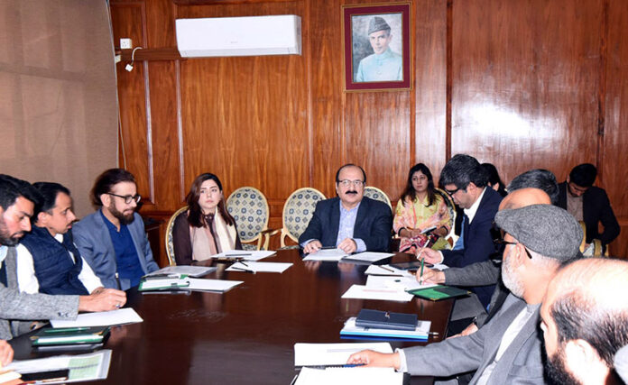 Chairman Prime Minister's Youth Programme, Rana Mashhood Ahmed Khan while presiding a meeting on E-Sports