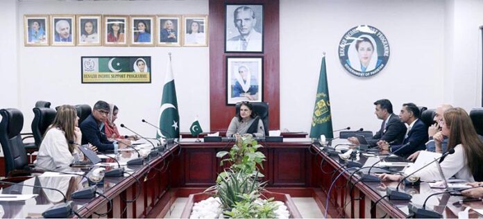 Chairperson Benazir Income Support Programme, Senator Rubina Khalid, presided over a productive meeting with the BISP Skill Development team, as well as representatives from the World Bank and Jazz, at the BISP Headquarters