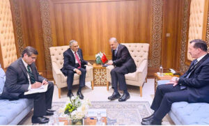 - Deputy Prime Minister and Foreign Minister Senator Mohammad Ishaq Dar meets with the Foreign Minister of Turkiye, Hakan Fidan, on the sidelines of the Extraordinary Meeting of Council of Foreign Ministers of the Organization of Islamic Countries.