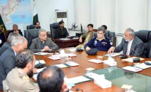 Federal Minister for Communications, Privatisation & Board of Investment, Abdul Aleem Khan presiding over a meeting of NHA