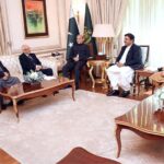 A delegation of members of board of Pakistan Institute of Legislative Development and Transparency (PILDAT) calls on Prime Minister Muhammad Shehbaz Sharif